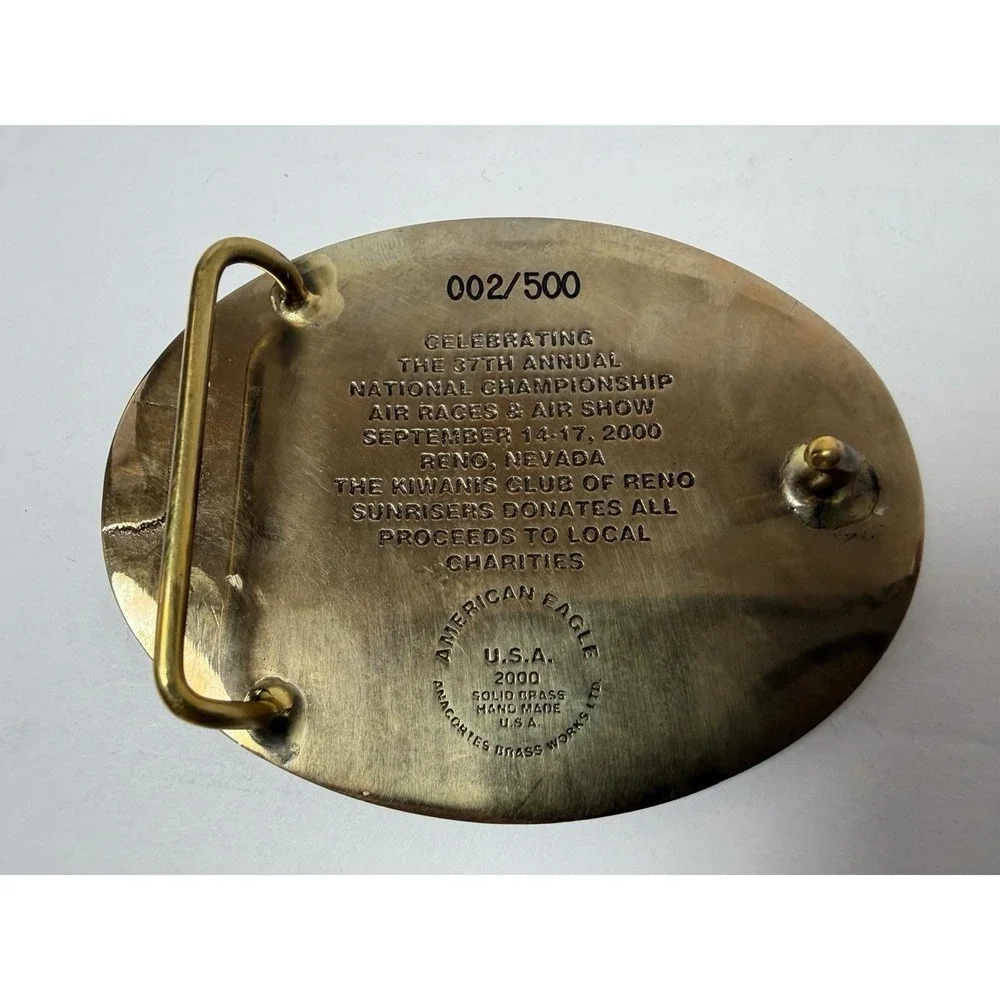 Reno 2000 Air Races‎ National Championship Limited Edition Belt Buckle #2 Nevada